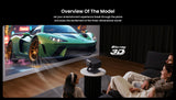 JMGO N1S Ultra, High Brightness & 300'' Screen, 4K Vivid Display, Pure Triple Laser, Dolby Audio Projector JMGO 