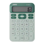 Junno 12 Digits Big LCD Display Business Office Electronic Solar and Coin Battery Calculator Calculator Junno Green 