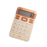 Junno 12 Digits Big LCD Display Business Office Electronic Solar and Coin Battery Calculator Calculator Junno Orange 