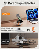 KUXIU Qi2.2 25W Magnetic Wireless Charger, 3-in-1 Foldable Travel Charging Station for iPhone 17/16/15/14/13/12, 5W for Apple Watch and AirPods, Aluminum Alloy Design, Adapter Wireless Charger KUXIU 