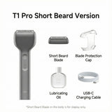Laifen T1 Pro Linear Reciprocating Shaver Minimalism, Super Strong Electric Shaver Laifen Short Beard Set Grey 