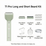 Laifen T1 Pro Linear Reciprocating Shaver Minimalism, Super Strong Electric Shaver Laifen T1 Pro Long & Short Beard Set Green 