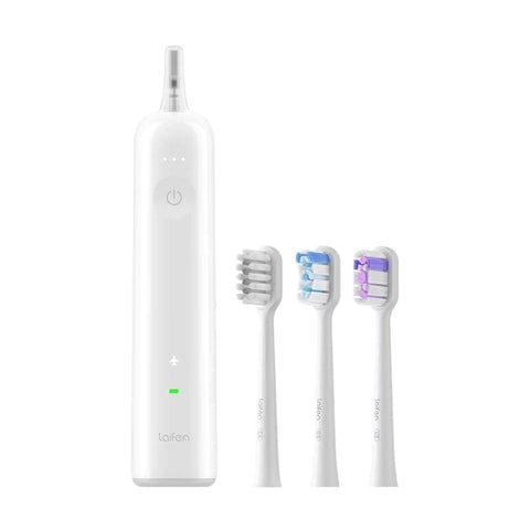 Laifen Wave Electric Toothbrush, Oscillation and Vibration, Sonic Electric Toothbrush for Adults with 3 Brush Heads, IPX7 Waterproof, Rechargeable Magnetic Electric Toothbrush Laifen White 
