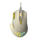 LANGTU G3 RGB DUAL-MODE GAMING MECHANICAL MOUSE Wired Mouse LANGTU Milky White 