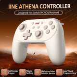 lINE Athena Wireless Controller in White for Switch/PC/iOS/Android Gaming Controller IINE 