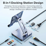 Llano Tablet Stand Laptop 8 in 1 iPad USB C Hub Docking Station Docking Station Llano 