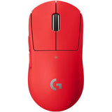 Logitech G PRO X Superlight Wireless USB Gaming Mouse, Ultra Lightweight 63 g, Hero 25K Sensor, 25, 600 DPI, 5 Programmable Buttons, Long Battery Life, for Esports, Compatible with PC/Mac Gaming Mouse Logitech Red 