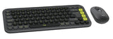 Logitech POP ICON Keys Wireless Bluetooth Keyboard, Comfortable Typing, Programmable Keys, Easy-Switch Between up to 3 Devices, for Laptop, Tablet, PC Keyboard and mouse combo Logitech Keyboard & Mouse Combo Graphite Lime 