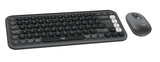Logitech POP ICON Keys Wireless Bluetooth Keyboard, Comfortable Typing, Programmable Keys, Easy-Switch Between up to 3 Devices, for Laptop, Tablet, PC Keyboard and mouse combo Logitech Keyboard & Mouse Combo Graphite White 