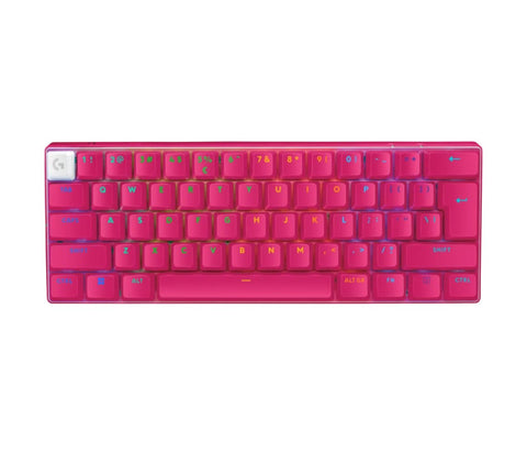 Logitech PRO X 60 Wireless 60% Gaming Keyboard- Optical Switches Keyboard Logitech Magenta 