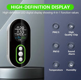 LSENLTY 4 in 1 PM 2.5 and PM 10 Air Quality Monitor-PTH-26P Air Quality Monitor LSENLTY 