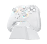 Machenike G3 V2 Gamepad Controller For Pc/Switch/Ios/Android, Hall Effect Joysticks, RGB Lighting Gaming Controller MACHENIKE Controller + Charging Dock White 