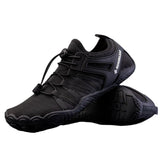 Manueklear Men's and Women's Fitness Shoes for Training, Sports, Gym, Indoor Squats, and Yoga, Five-Toe Design Shoes Manueklear 36 Black 