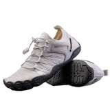 Manueklear Men's and Women's Fitness Shoes for Training, Sports, Gym, Indoor Squats, and Yoga, Five-Toe Design Shoes Manueklear 36 White 