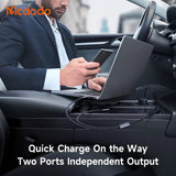 Mcdodo 120W Fast Car Charger with Led 4-in-1 PD PPS Travel Charger in Car Retractable Cables for iPhone Android Travel Charger Mcdodo 