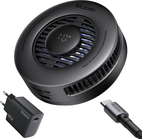Mcdodo Certified Qi2 25W MagSafe Charger, Qi2 Wireless Charger - 45W Gan Charger – Gaming MagSafe Charger for iPhone with TEC Cooling Wireless Charger Mcdodo 