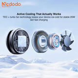 Mcdodo Certified Qi2 25W MagSafe Charger, Qi2 Wireless Charger - 45W Gan Charger – Gaming MagSafe Charger for iPhone with TEC Cooling Wireless Charger Mcdodo 
