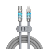 MFish Electric Viper 240W USB C & Lighting Cable 5Ft/1.M, USB 2.0 Fast Charging Cable Compatible For iPhone Charging and Data Cable MFish Lighting Port Grey 