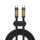 MFish Electric Viper 240W USB C & Lighting Cable 5Ft/1.M, USB 2.0 Fast Charging Cable Compatible For iPhone Charging and Data Cable MFish Type C Port Black 