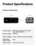MIIIW Digital Display Fast Charging Power Bank M310 Pro 10000mAh 45W | Switch freely between mobile and desktop use Power Bank MIIIW 