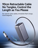 MIIIW Miwu Energy Column 3-in-1 MC510 Pro 67W MAX High Power | New Generation Gallium Nitride | Suspended Retractable Cable Power Bank MIIIW 