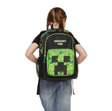 Minecraft x Smiggle Classic Backpack for Kids – Embossed Creeper Design, Spacious & Durable School Bag Backpack Minecraft 