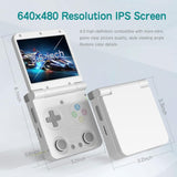 Miyoo Flip 2 Retro 3.5 Inch IPS Screen Handheld Game Console Portable Console 64G Games Video Games Gamepad Controller Miyoo 