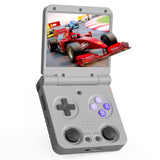 Miyoo Flip 2 Retro 3.5 Inch IPS Screen Handheld Game Console Portable Console 64G Games Video Games Gamepad Controller Miyoo Gray 