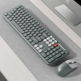 MOFii AI Voice Keyboard and Mouse Set Wireless bluetooth Combo 66 Languages Translation Type-C Rechargeable AI Shortcut Key for Computer Laptop Keyboard and mouse combo MOFii 
