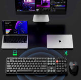 MOFii AI Voice Keyboard and Mouse Set Wireless bluetooth Combo 66 Languages Translation Type-C Rechargeable AI Shortcut Key for Computer Laptop Keyboard and mouse combo MOFii 