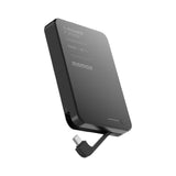 Momax 1-Power Bank F.Pass⁺ Battery Pack with Built-in Cable and Magnetic Attachment Power Bank Momax 10000mAh Black 
