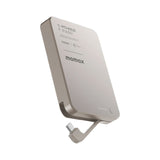 Momax 1-Power Bank F.Pass⁺ Battery Pack with Built-in Cable and Magnetic Attachment Power Bank Momax 10000mAh Titanium 