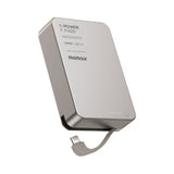Momax 1-Power Bank F.Pass⁺ Battery Pack with Built-in Cable and Magnetic Attachment Power Bank Momax 20000mAh Titanium 