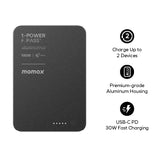 Momax 1-Power Bank F.Pass⁺ Battery Pack with Built-in Cable and Magnetic Attachment Power Bank Momax 