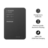 Momax 1-Power Bank F.Pass⁺ Battery Pack with Built-in Cable and Magnetic Attachment Power Bank Momax 