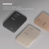 Momax 1-Power Bank F.Pass⁺ Battery Pack with Built-in Cable and Magnetic Attachment Power Bank Momax 