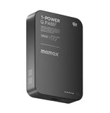 Momax 1-Power Q.Pass2 10000mAh Qi2.2 Magnetic Wireless Battery Pack MagSafe Powerbank IP168 Power Bank Momax Black 
