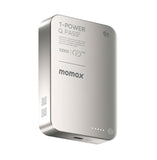 Momax 1-Power Q.Pass2 10000mAh Qi2.2 Magnetic Wireless Battery Pack MagSafe Powerbank IP168 Power Bank Momax Titanium 