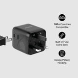 Momax 1-World Universal Travel Charger with Dual AC Charger Momax 