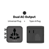 Momax 1-World Universal Travel Charger with Dual AC Charger Momax 