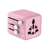 Momax 1-World Universal Travel Charger with Dual AC Charger Momax Pink 