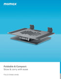 Momax Fold Stand Rotating Tablet Stand, Effortless Convenience Without Holding Tablet Stand Momax 