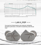 MOONDROP LAN II In-Ear Earphone, 4.4mm 3.5mm Plug 0.78mm Interchangeable Cable 10mm Double-Cavity HiFi in-Ear Wired Headphones Wire Earphone Moondrop 