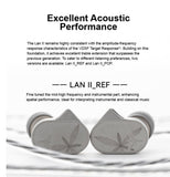 MOONDROP LAN II In-Ear Earphone, 4.4mm 3.5mm Plug 0.78mm Interchangeable Cable 10mm Double-Cavity HiFi in-Ear Wired Headphones Wire Earphone Moondrop 