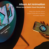 MorningBlues Record R1 Music Lyrics Speaker Hi-Fi Sound Quality with Real-Time Album Cover Display Speakers MorningBlues 