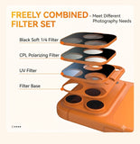OfeooAi Magnetic Camera Lens Filters for iPhone 17 Pro / 17 Pro Max, CPL, ND, UV and Star4x Lens Filters OfeooAi 