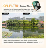 OfeooAi Magnetic Camera Lens Filters for iPhone 17 Pro / 17 Pro Max, CPL, ND, UV and Star4x Lens Filters OfeooAi 