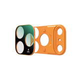 OfeooAi Magnetic Camera Lens Filters for iPhone 17 Pro / 17 Pro Max, CPL, ND, UV and Star4x Lens Filters OfeooAi CPL Lens Iphone 17 Pro Max Orange