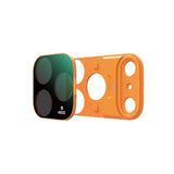 OfeooAi Magnetic Camera Lens Filters for iPhone 17 Pro / 17 Pro Max, CPL, ND, UV and Star4x Lens Filters OfeooAi CPL Lens Iphone 17 Pro Orange