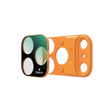 OfeooAi Magnetic Camera Lens Filters for iPhone 17 Pro / 17 Pro Max, CPL, ND, UV and Star4x Lens Filters OfeooAi Star-4x Lens Iphone 17 Pro Orange
